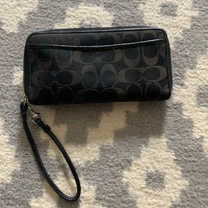 Black coach wallet